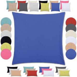 Kissenbezüge „Ellen“ mit Reißverschluss 30x30cm ohne Füllung Blau