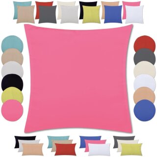 Kissenbezüge „Ellen“ mit Reißverschluss 40x40cm mit Füllung Pink