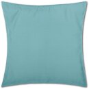 Kissenbezüge „Ellen“ mit Reißverschluss 40x80cm ohne Füllung Türkis