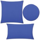 Kissenbezüge „Ellen“ mit Reißverschluss 40cm rund ohne Füllung Blau
