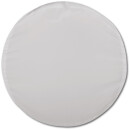 Kissenbezüge „Ellen“ mit Reißverschluss 60cm rund ohne Füllung Hellgrau