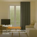 Gardine Blickdicht "Ellen" mit Universalband - 140x145 cm - Anthrazit
