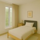 Gardine Blickdicht "Ellen" mit Universalband - 140x145 cm - Beige