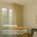 Gardine Blickdicht "Ellen" mit Universalband - 140x145 cm - Beige