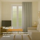 Gardine Blickdicht "Ellen" mit Universalband - 140x145 cm - Hellgrau