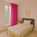 Gardine Blickdicht "Ellen" mit Universalband - 140x245 cm - Pink