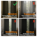 Gardine Blickdicht "Ellen" mit Universalband - 140x245 cm - Anthrazit