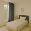 Gardine Blickdicht "Ellen" mit Universalband - 140x245 cm - Anthrazit