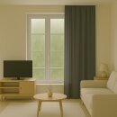 Gardine Blickdicht "Ellen" mit Universalband - 140x245 cm - Anthrazit
