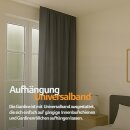 Gardine Blickdicht "Ellen" mit Universalband - 140x245 cm - Anthrazit