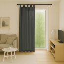 Dekoschal Ellen Schlaufen, 140x245cm - Anthrazit