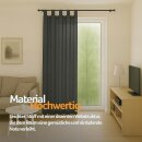 Dekoschal Ellen Schlaufen, 140x245cm - Anthrazit