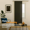 Flächenvorhang Schiebegardine Ellen ohne Technik Anthrazit