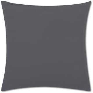 Kissenhülle "Ellen" im modernen Uni-Design Anthrazit 80 x 80 cm