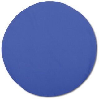 Kissenhülle "Ellen" im modernen Uni-Design Blau Ø 30 cm