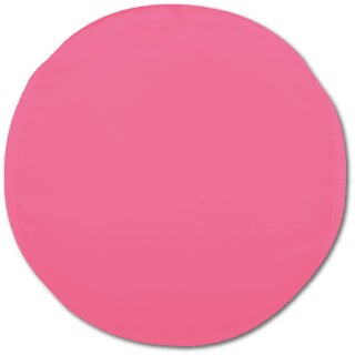 Kissenhülle "Ellen" im modernen Uni-Design Pink Ø 30 cm
