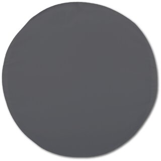 Kissenhülle "Ellen" im modernen Uni-Design Anthrazit Ø 40 cm