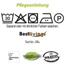 Kissenhülle "Ellen" im modernen Uni-Design Sandgrau Ø 50 cm