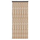 Flauschvorhang Chenille Unistreifen Beige 56x185 cm