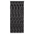 Flauschvorhang Chenille Unistreifen Schwarz 56x185 cm
