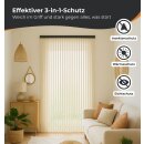 Flauschvorhang Chenille Unistreifen Schwarz 56x185 cm