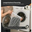 Flauschvorhang (90x200 cm) Türvorhang "Schwarz" als Insektenschutz