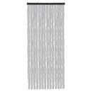 Flauschvorhang Chenille Unistreifen Grau 56x185 cm