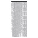 Flauschvorhang Chenille Unistreifen Grau 56x185 cm