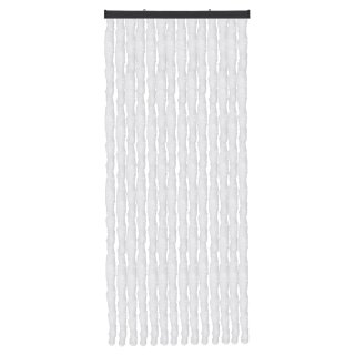 Flauschvorhang Chenille Unistreifen Weiß 56x185 cm