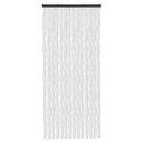 Flauschvorhang Chenille Unistreifen Weiß 56x185 cm