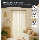 Flauschvorhang Chenille Unistreifen Weiß 56x185 cm