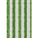 Flauschvorhang 90x200 Unistreifen grün - weiß