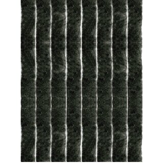 Flauschvorhang 90x200 Unistreifen schwarz