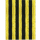 Flauschvorhang 100x200 Unistreifen schwarz - gelb