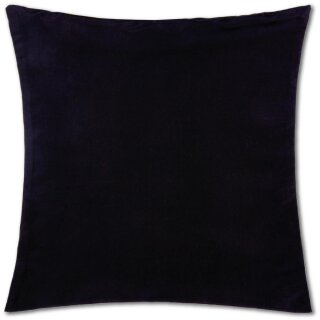 Kissenhülle "Ellen" im modernen Uni-Design Schwarz 40 x 40 cm