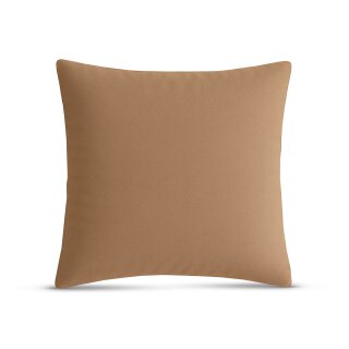 Kissenhülle "Ellen" im modernen Uni-Design Hellbraun 50 x 50 cm