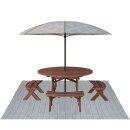 Vorzeltteppich Camping wetterfest Dunkelgrau 250x300 cm