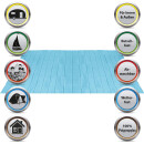 Vorzeltteppich Camping wetterfest Hellblau 250x350 cm