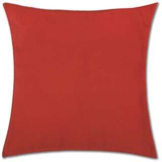 Kissenhülle "Ellen" im modernen Uni-Design Rot 60 x 60 cm