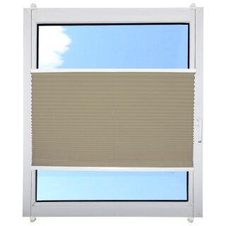 Plissee 105 x 130cm schlammgrau - oliv