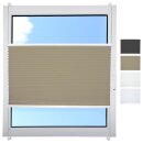 Plissee 105 x 130cm schlammgrau - oliv