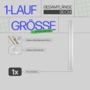 Gardinenschiene Komplettset inkl. Zubehör Weiß 90cm 1-läufig