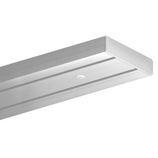 Gardinenschiene Komplettset inkl. Zubehör Weiß 90cm 2-läufig