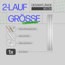 Innenlaufschienen inkl. Verbinder und Endkappen 90 cm 2-läufig