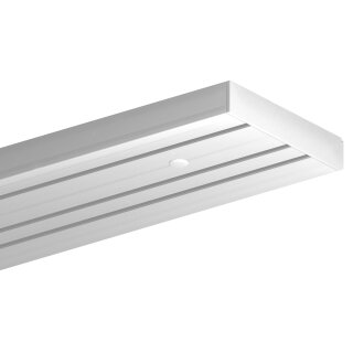 Gardinenschiene Komplettset inkl. Zubehör Weiß 120cm 3-läufig