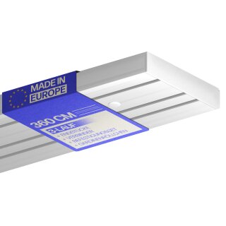 Innenlaufschienen inkl. Verbinder und Endkappen 360 cm 3-läufig