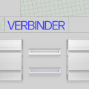 Innenlaufschienen inkl. Verbinder und Endkappen 450 cm 2-läufig + 2er Set Rundbogen