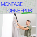 Innenlaufschienen inkl. Verbinder und Endkappen 450 cm 2-läufig + 2er Set Rundbogen