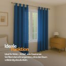2er Set Dekoschal Schlaufe 140 x 175 cm blau - mittelblau