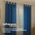 2er Set Dekoschal Schlaufe 140 x 175 cm blau - mittelblau